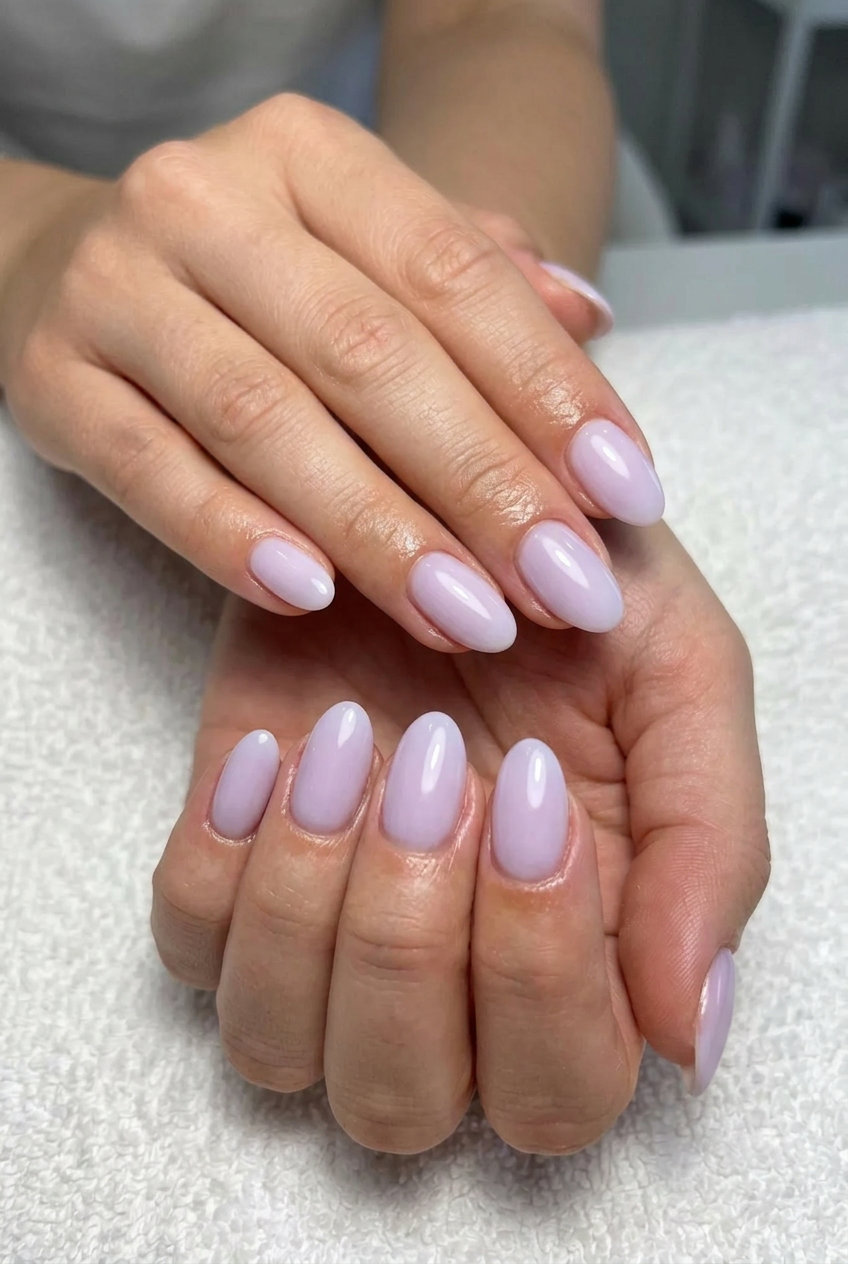 Lavender Milk Bath Romance nails: ethereal milky lavender with soft focus for summer vibes nails 2026.