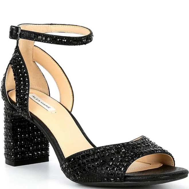 shoes Alex Marie Ellise Rhinestone Embellished Ankle Strap Dress Sandals Dillard's $109.99