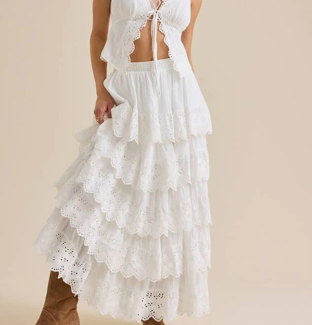 skirt Altar'd State Dara Crochet Midi Skirt Altar'd State $128