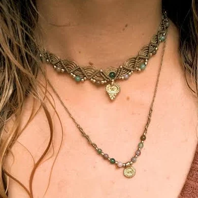 accessory Boho Layered Indian Agate Necklace Set Etsy - Seller $69.58