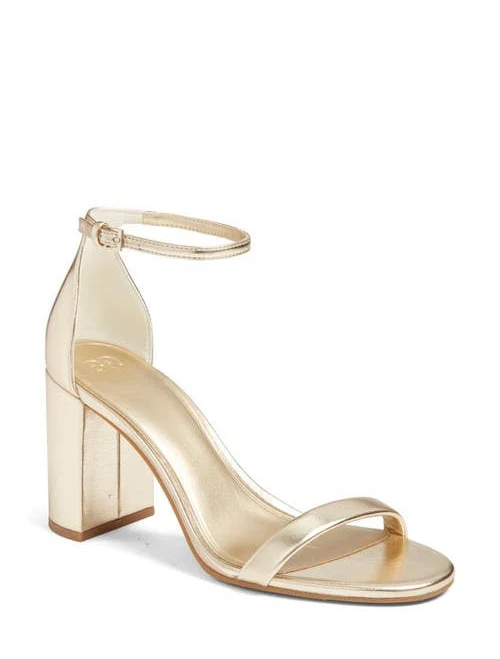 heels BP. Livia Ankle Strap Sandal in Gold Light Metallic at Nordstrom, Size 9.5 Nordstrom $29.98