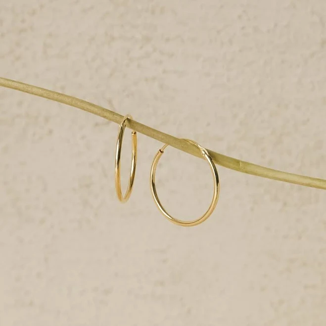 accessory Caitlyn Minimalist Thin Endless Hoop Earrings Caitlyn Minimalist $23.8