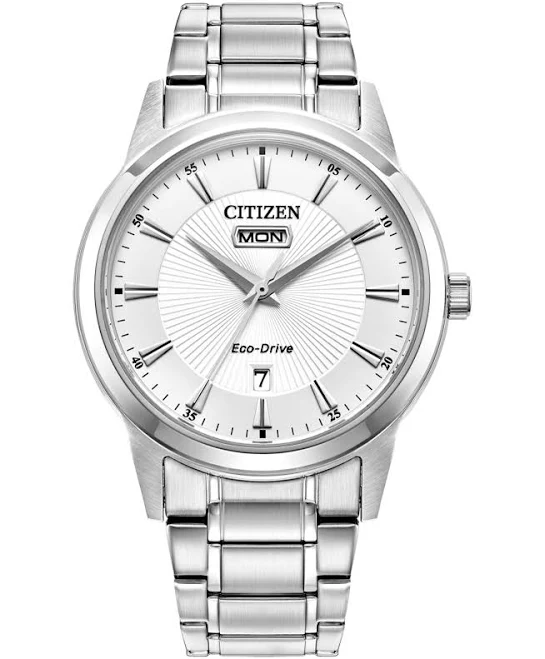 accessory Citizen Men's Eco-Drive Classic Stainless Steel Watch Aw0100-51a Macy's $175