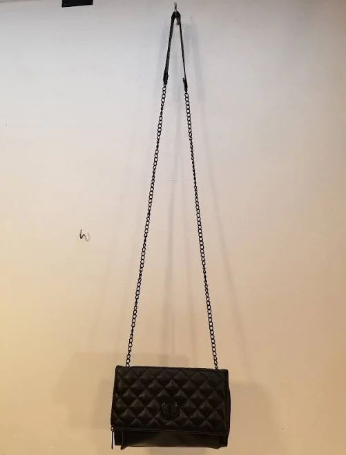 bag Crossbody Purse Small Black Faux Leather Chain Strap Unbranded eBay $15
