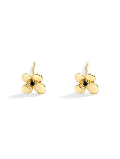 accessory Dainty Floral Statement Stud Earrings in 18K Gold Over Sterling Silver Nordstrom $41