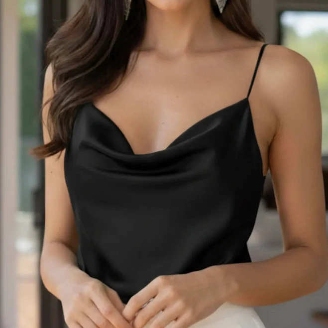 top Deb Women's Draped Satin Cami Top Anellace $37