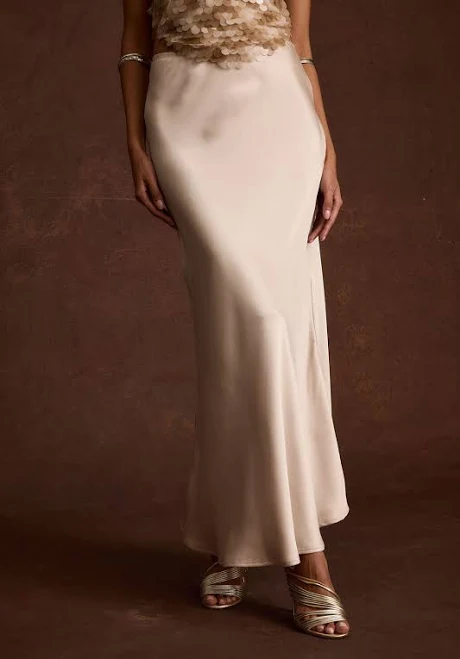 skirt Dolce Satin Maxi Skirt 12th Tribe $78