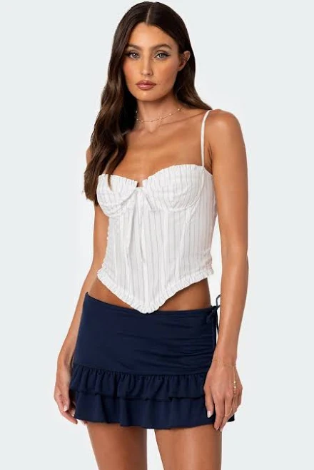 corset top Edikted Women's Greca Striped Poplin Corset Top edikted $14.8