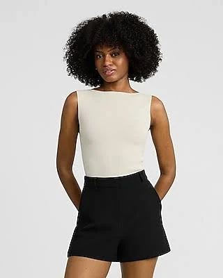 shorts Express Women's Editor Studio Stretch Twill High Waisted Tailored Shorts Express $40.6