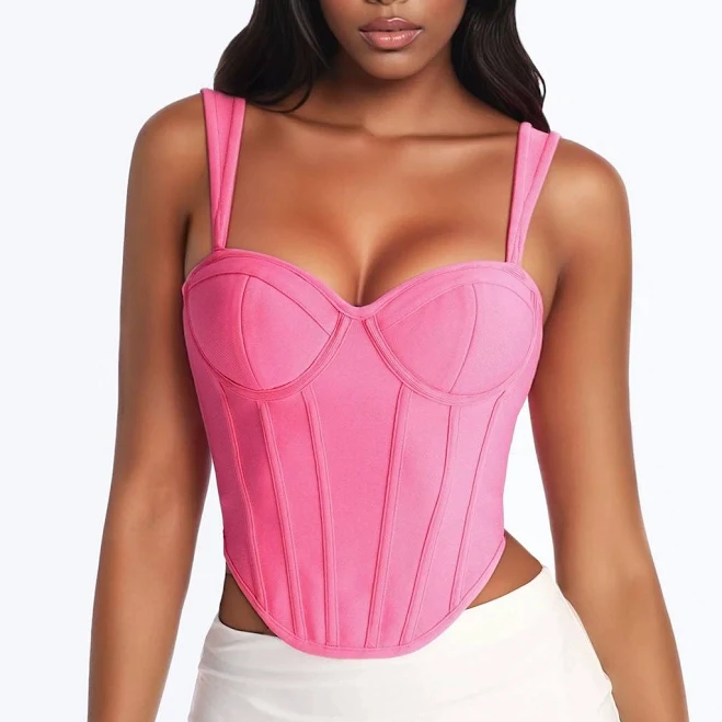 corset top Fashion Nova Sleeveless Cropped Corset Fashion Nova $17.99