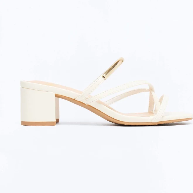 heels Fashion Nova Women's Livia Block Heel Mules Fashion Nova $20.99