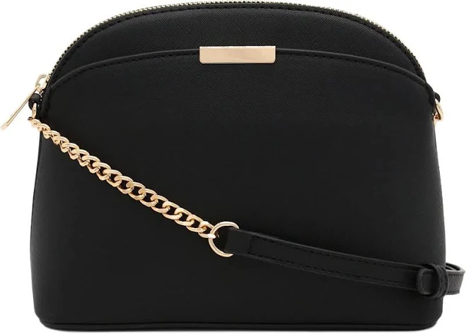 bag Faux Leather Dome Crossbody Bag with Chain Strap eBay - port5629 $39.1