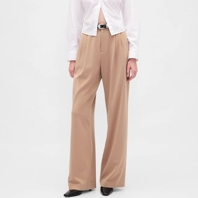 bottoms Gap Women's 365 High Rise Pleated Trousers Gap $74.99