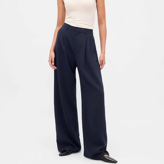 pants Gap Women's 365 High Rise Pleated Trousers Gap $89.95