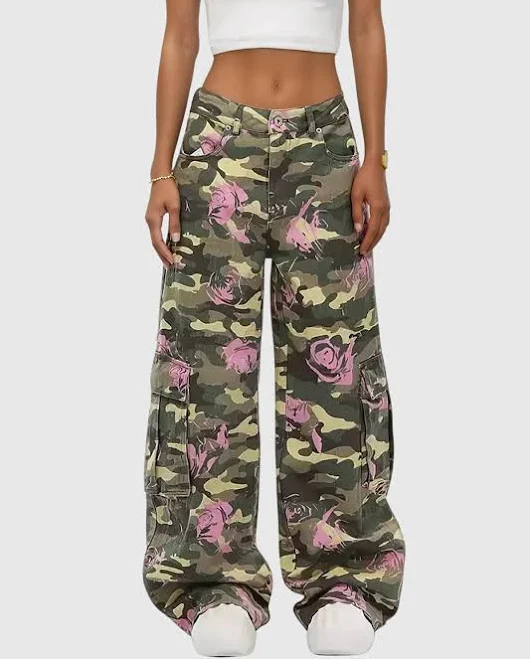 cargo pants Innovare Denim Arawn Camouflage Floral Print Cargo Pants Innovare Denim $109.9