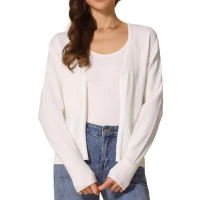 outerwear Inspire Chic Women's Open Front Long Sleeve Lightweight Spring Knit Cardigan Target $30.99