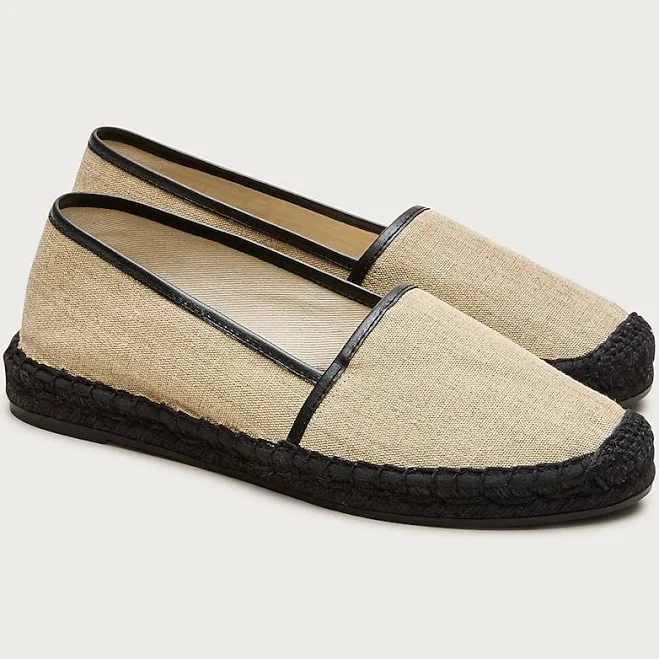 shoes J.Crew Women's Made-In-Spain Linen Blend Espadrille Flats J.Crew $128