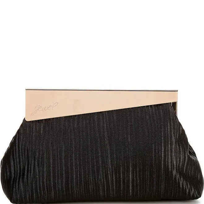 bag Jewel Badgley Mischka Haven Asymmetric Satin Clutch Dillard's $70.5