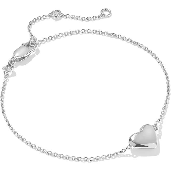 accessory Kendra Scott Jasmine Heart Sterling Silver Charm Bracelet Kendra Scott $130