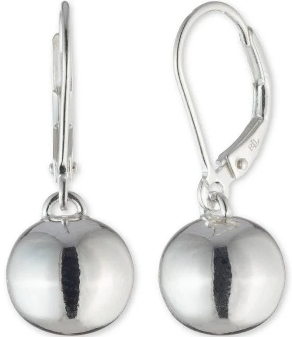 accessory LAUREN Ralph Lauren Women's Sterling Silver Drop Earrings Macy's $47.6