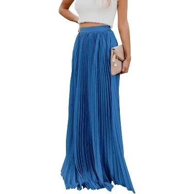 skirt LEVEN Sixteen Women's High Waist Flowy Pleated Chiffon Maxi Skirt Target $82.99