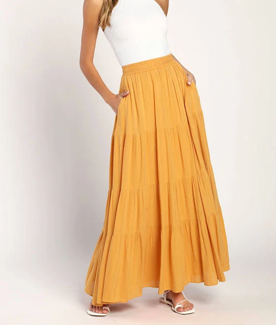 maxi skirt Lulus Embroidered Tiered Maxi Skirt Lulus $55
