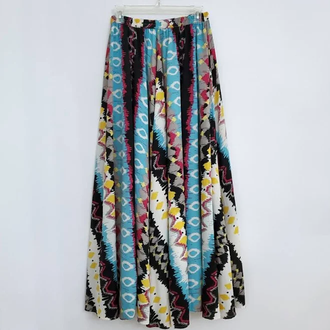 maxi skirt Magic Women's Boho Abstract Artsy Colorful Maxi Skirt - Medium eBay - 8pampolina8 $39.9
