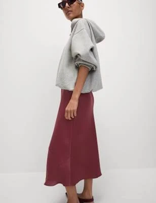 skirt Marks & Spencer Satin Midaxi Slip Skirt Marks & Spencer - United States $58.99