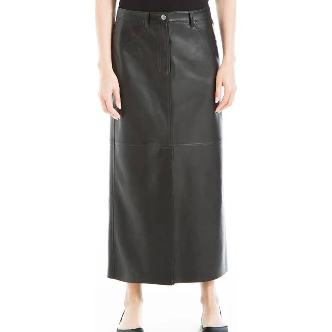 skirt Max Studio Women's Faux Leather Slit Front Skirt Nordstrom Rack $24.99