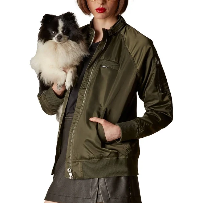 bomber jacket Members Only Women's Satin Boyfriend Jacket Macy's $98