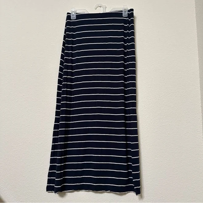 maxi skirt Old Navy Skirts | Old Navy Navy Blue And White Striped Maxi Skirt | Color: Blue/White | Size: S | Sonjaupham's Closet Poshmark $13
