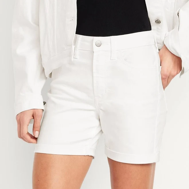 shorts Old Navy Women's High-Waisted 5-Inch Jean Shorts Old Navy $14.99