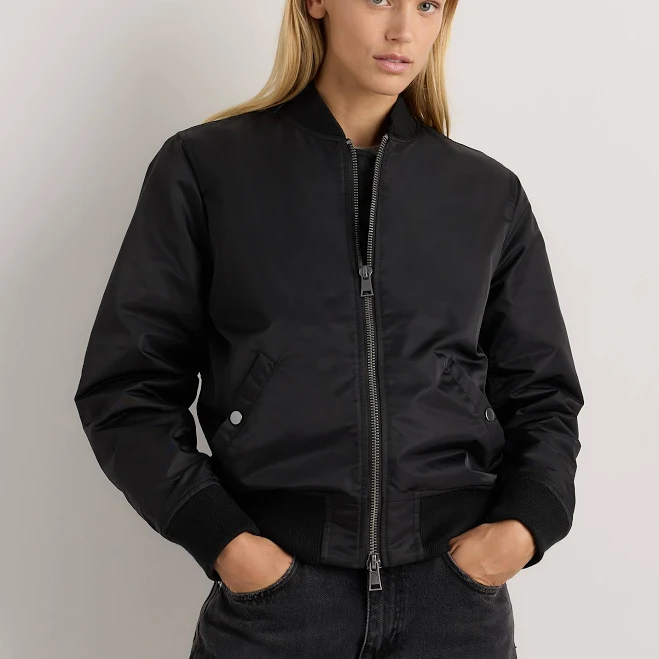 bomber jacket Quince Women's Flight Nylon Bomber Jacket Quince $100