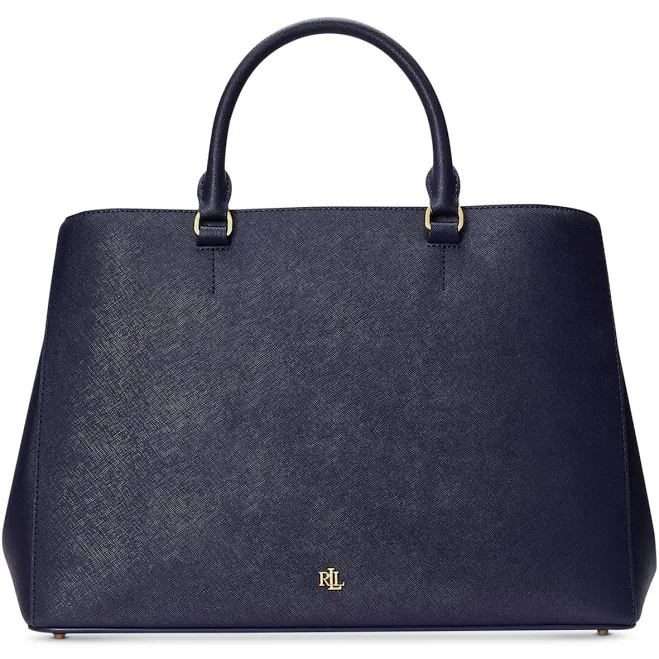 bag Ralph Lauren Women's Crosshatch Leather Hanna Satchel Macy's $206.5