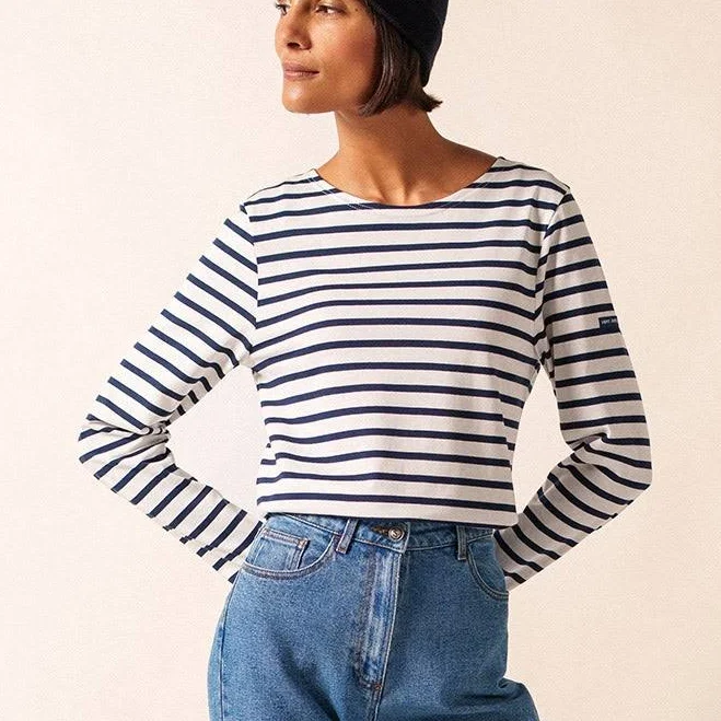 top Saint James MINQUIERS Modern Breton Striped Shirt Saint James $139