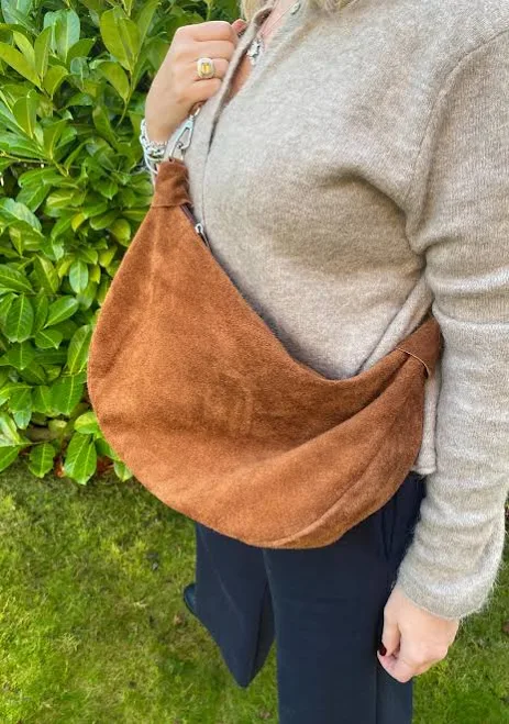 bag Suede Slouchy Crossbody Bag Etsy - Seller $96.89