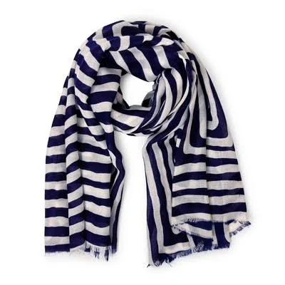 accessory The Marina Navy and White Lightweight Scarf by Youzey Target $39
