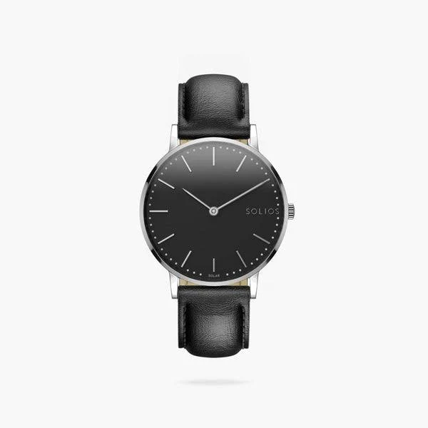 accessory The Solar Classic Black Dial Case Solios Watches $345