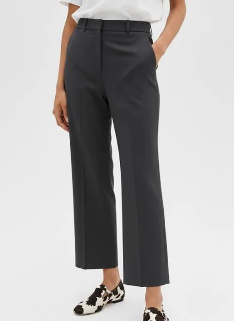 pants Theory High-Waist Straight-Leg Good Wool Women Pant eBay - recycled_threads $110