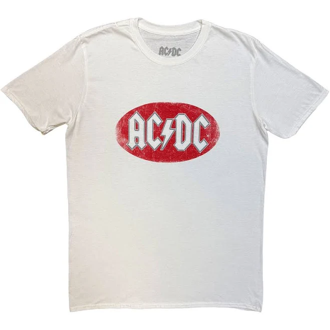 top Vintage AC/DC Oval Logo T-Shirt Paradiso Clothing $20.38