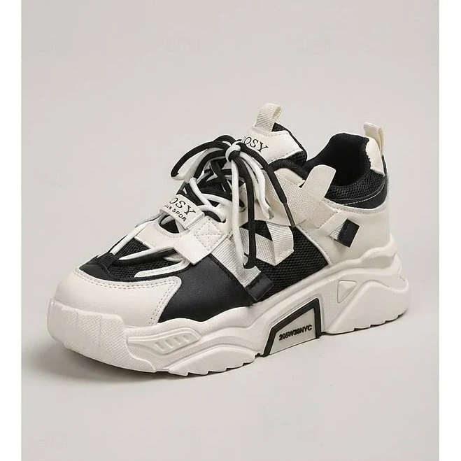 shoes Women's Chunky Platform Breathable Mesh Sneakers LightInTheBox $42.99