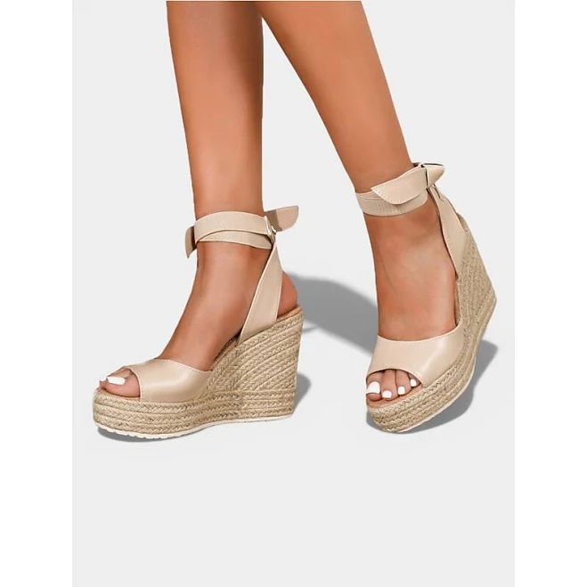 shoes Women's Espadrille Wedge Sandals with Ankle Strap MiniInTheBox.com $46.99