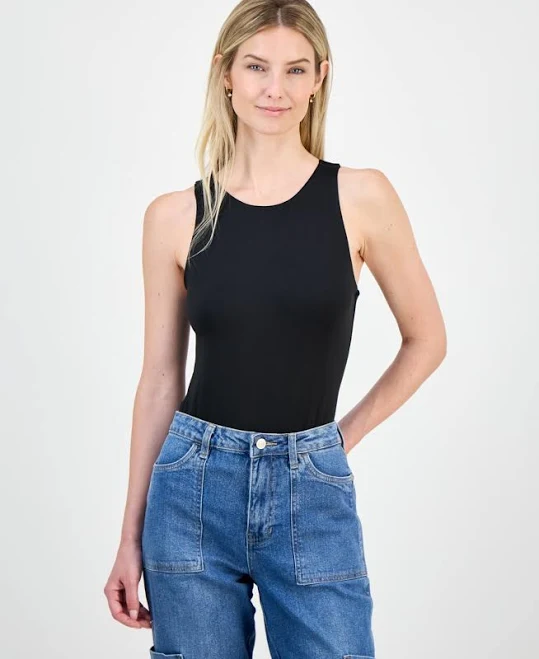 top Women's Sleeveless Front-Lined High Neck Bodysuit Macy's $14.7