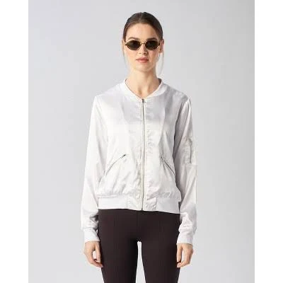 bomber jacket X by Gottex Satin Bomber Jacket Target $29.99