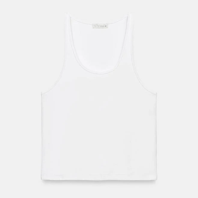top Zara Ribbed Crop Top Zara USA $14.9