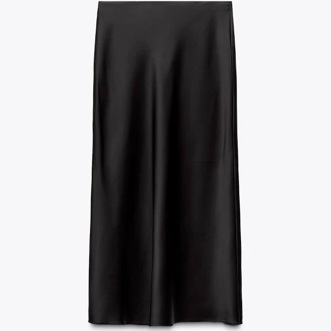 skirt Zara Satin Midi Skirt Zara USA $45.9