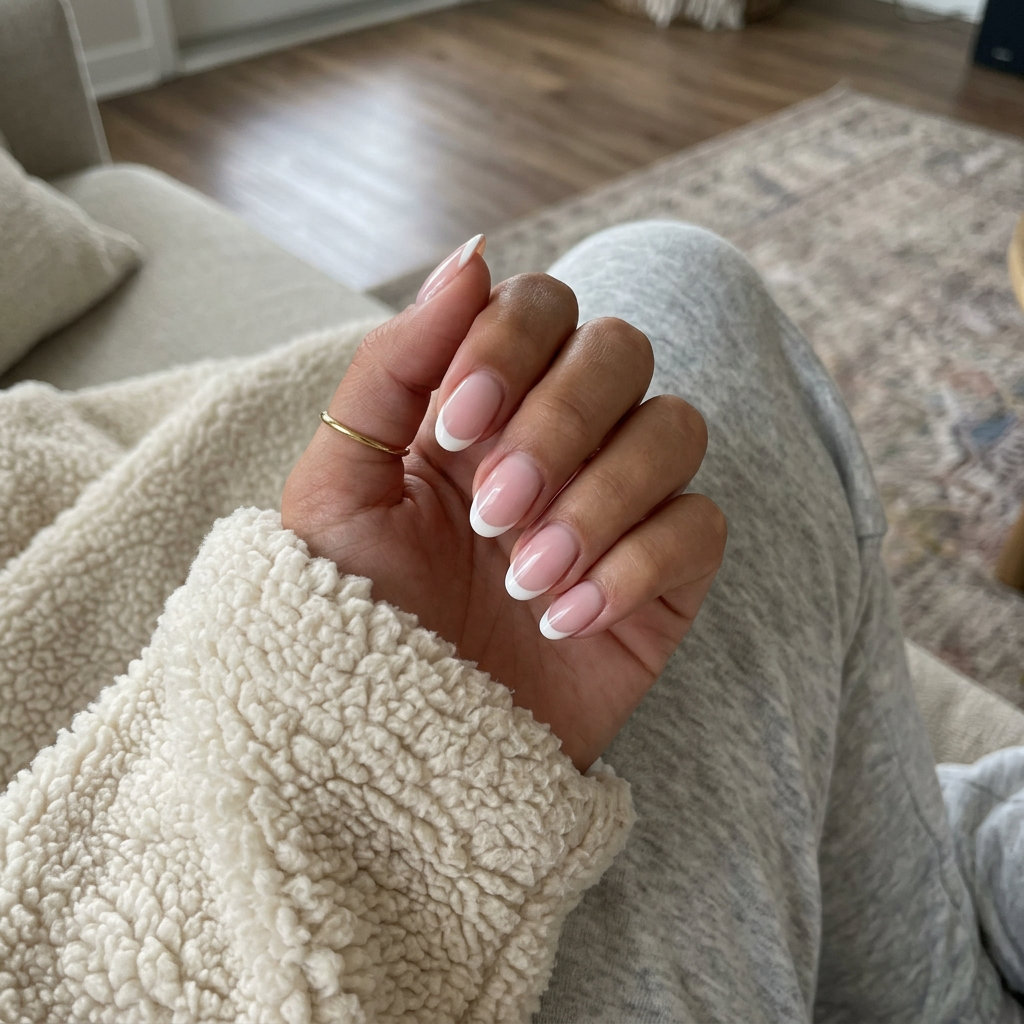 Sheer pink reverse French ballet nails for summer acrylic nails 2026, ideal for bridal showers and daily wear.
