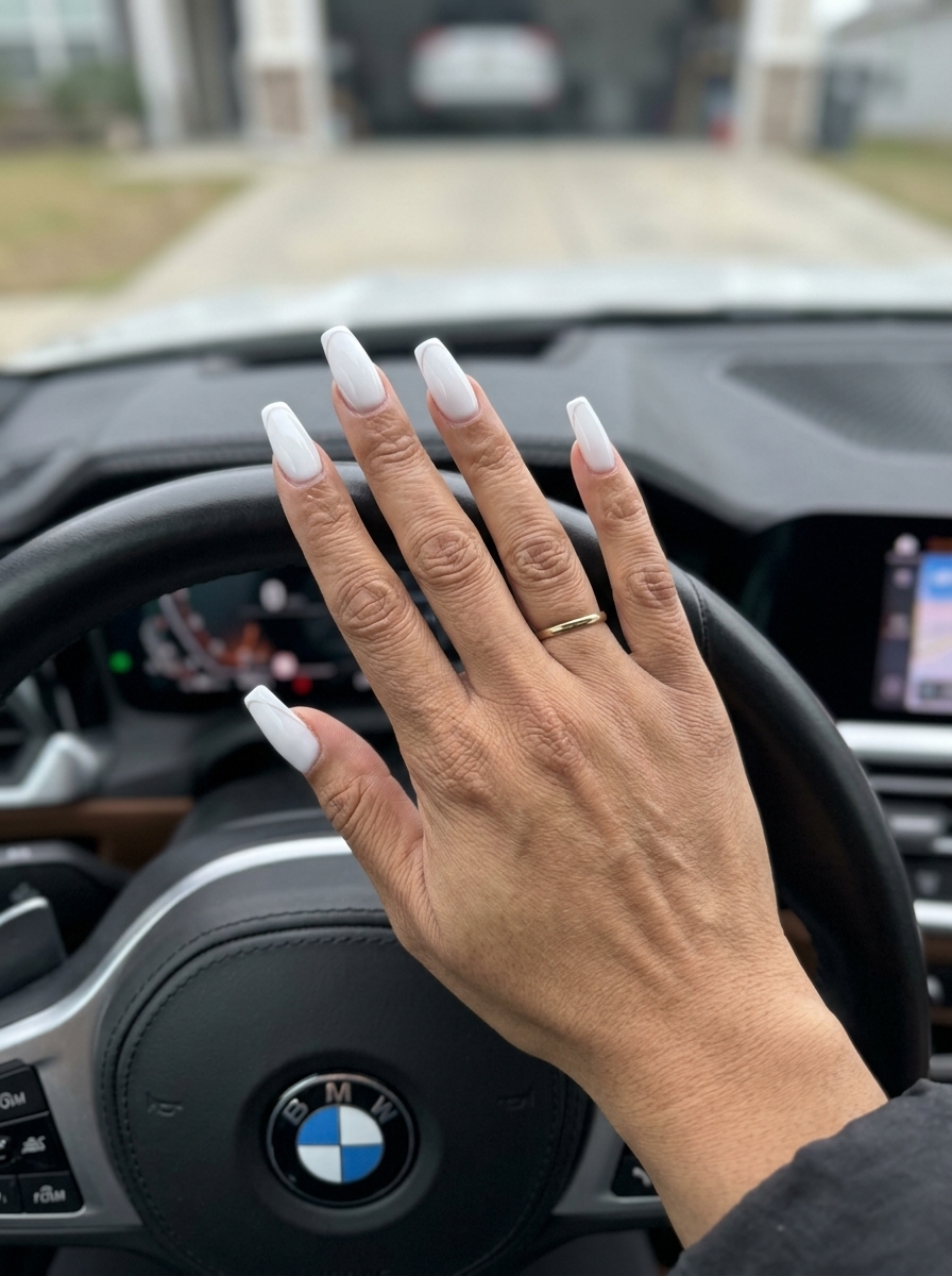 Gilded Summer Luxury Almond dip nails for 2026 evening events. Creamy nude with metallic gold foil accents.