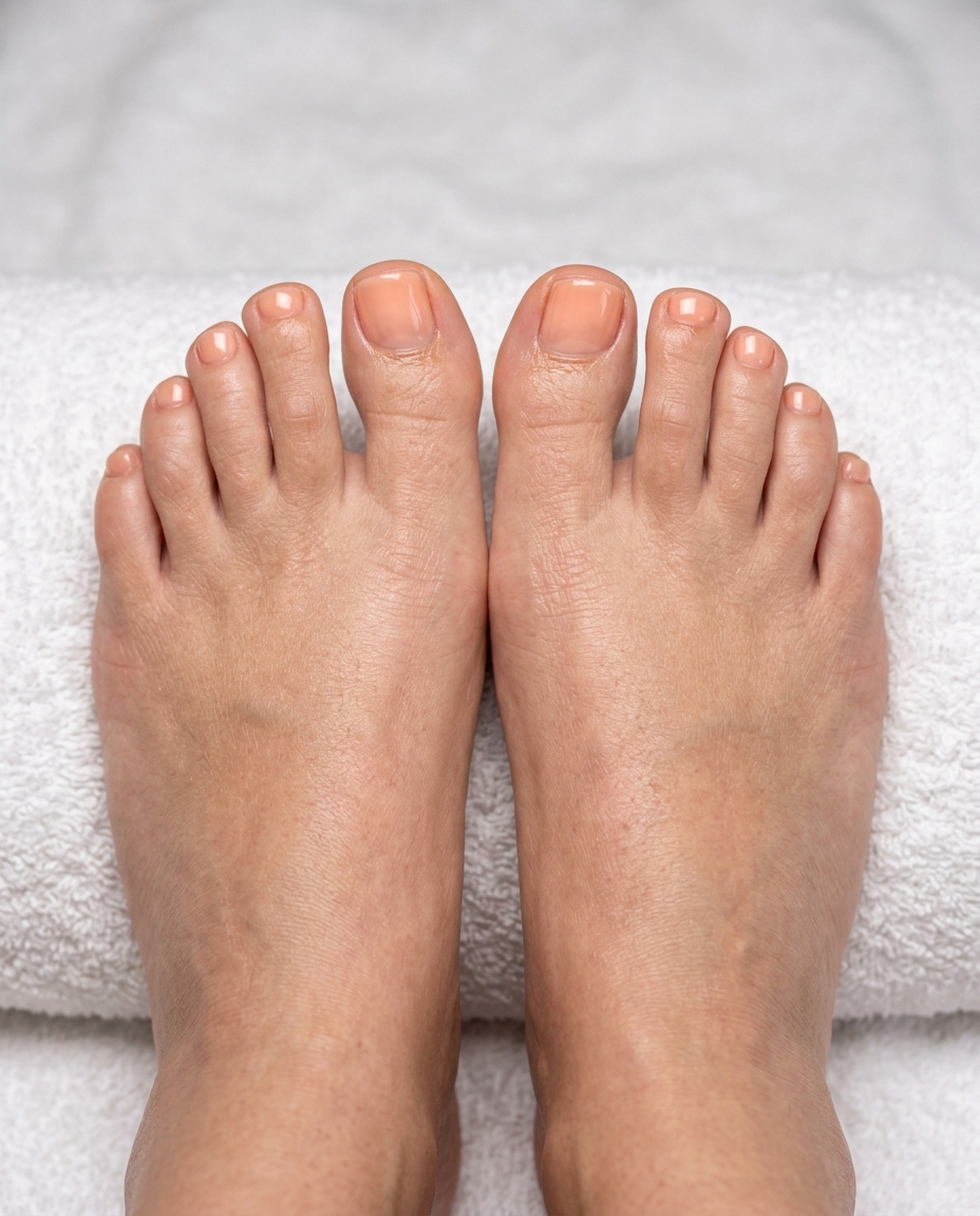 Peach Fuzz Sheer Toenails: a romantic summer toe nails colors 2026 trend for soft glam.