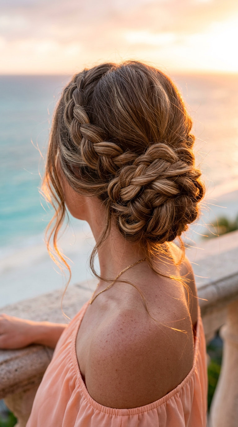 long voluminous heatless curls with syrup brunette color, soft and dreamy — romantic, glamorous